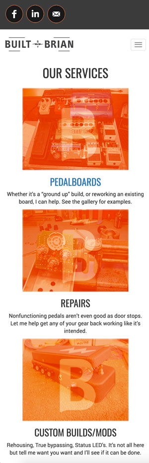 Built By Brian Website Mobiile Friendly Burlington