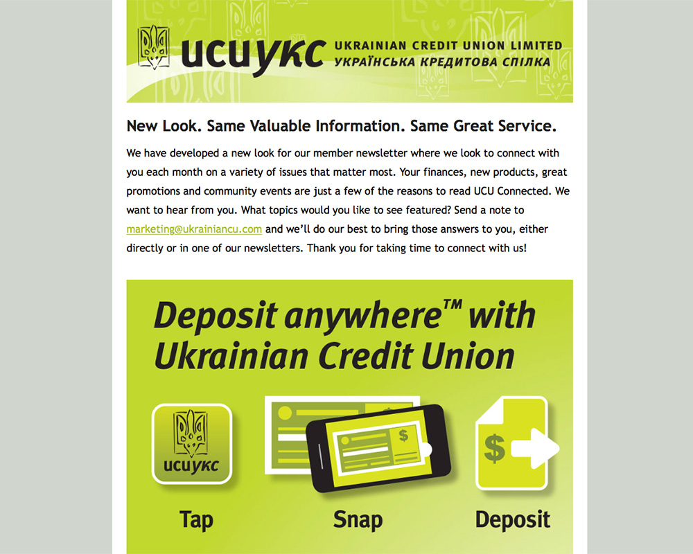 e-mail-marketing-ukrainian-credit-union-cm2-media-oakville-burlington